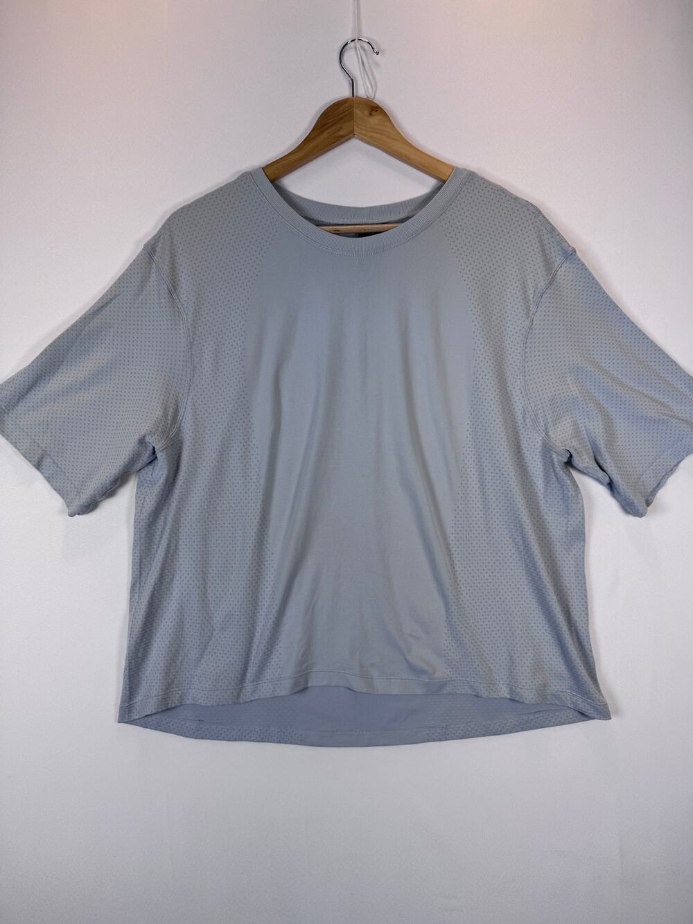 Spyder Tear Away Womens X-Large Light Blue Nylon Athletic T-Shirt Mesh Paneling